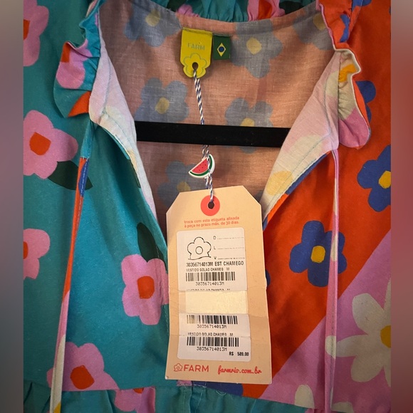 Farm Rio Vestido Golao Chamego Refarm Dress - Picture 6 of 8